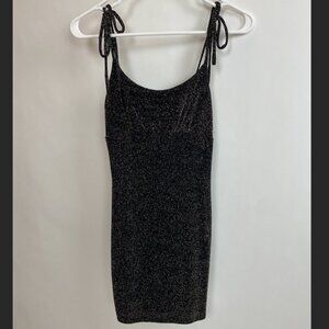 Gold Glitter Mini Bodycon Dress